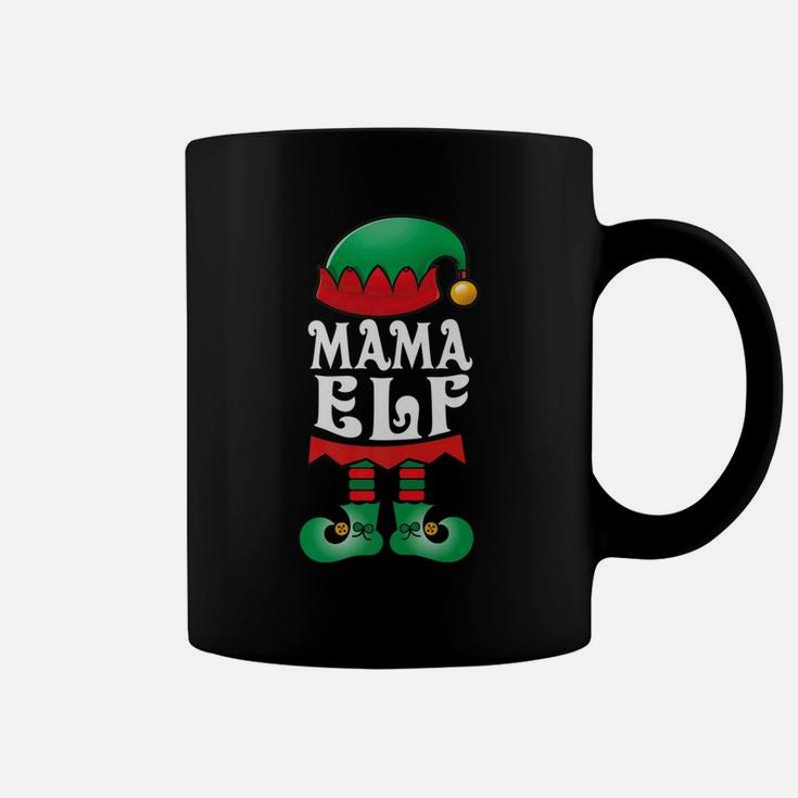 Mama Elf Matching Family Christmas Pajamas Elves Tee Coffee Mug