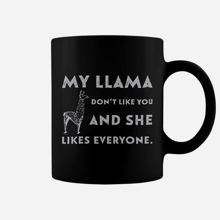 Mama Llama She Likes Everyone Coffee Mug