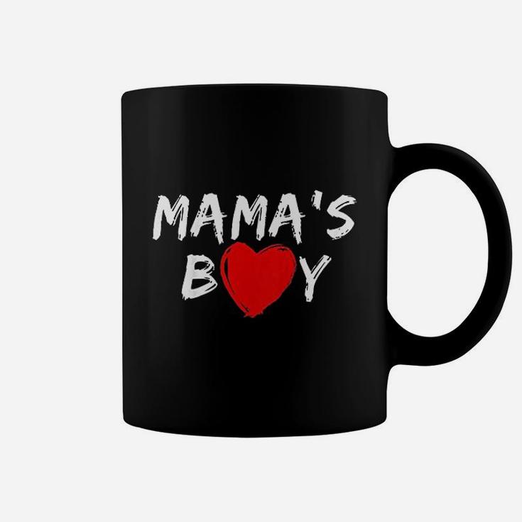 Mamas Boy Heart Valentines Day Coffee Mug