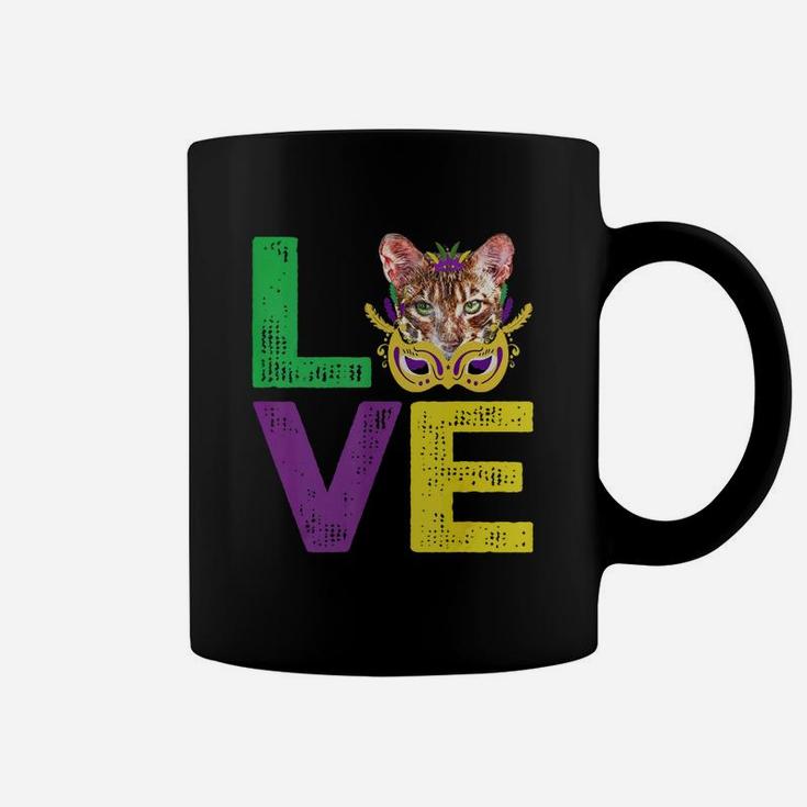 Mardi Gras Fat Tuesday Costume Love Toyger Funny Gift For Cat Lovers Coffee Mug
