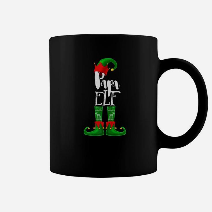 Matching Family Christmas Pajama Papa Elf Shirt Pj Shirt Coffee Mug