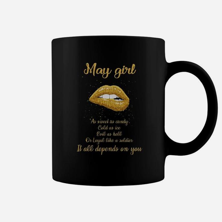 May Girl As Sweet As Candy - Queens Are Born In May T-shirt Coffee Mug