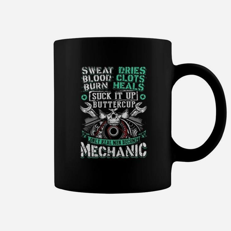 Mechanic Sweat Dries Blood Clots Burn Heals Coffee Mug