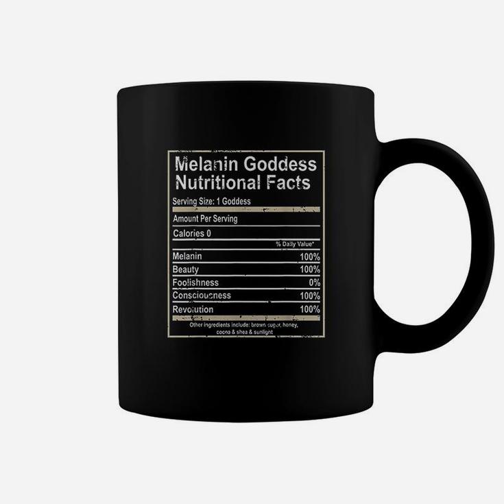 Melanin Goddess Nutritional Facts Black History Coffee Mug