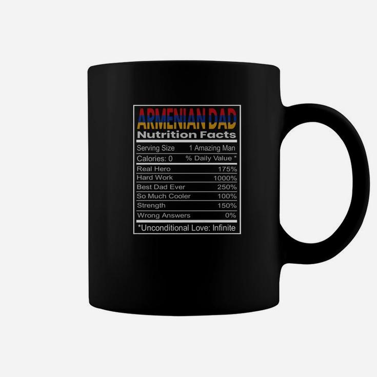Mens Armenian Dad Nutrition Facts Fathers Day Gift Coffee Mug