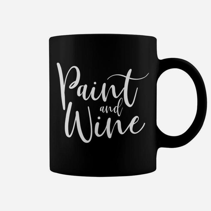Mens Artist Art Teacher Student Gift Funny Paint And Wine Coffee Mug