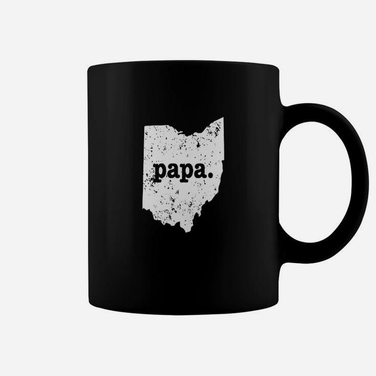 Mens Best Papa Shirt Ohio T Shirt Funny Grandpa Shirt Coffee Mug