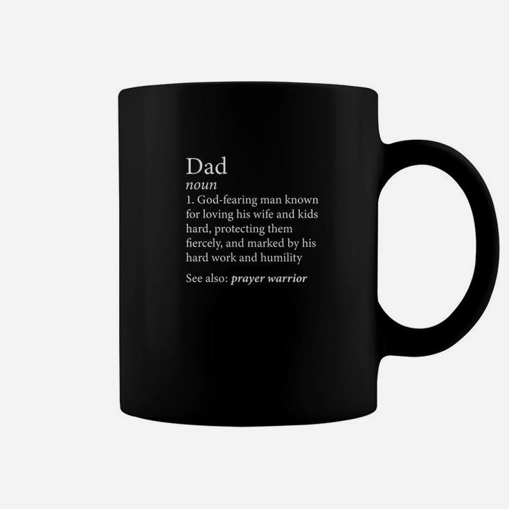 Mens Christian Dad Definition Fathers Day Shirt Coffee Mug