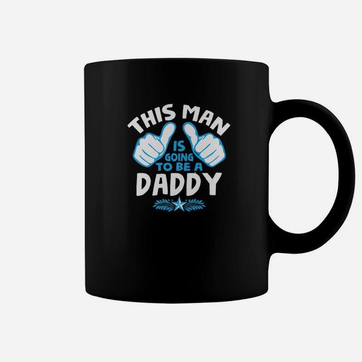 Mens Cute Dad To Be This Man Will Be Daddy Gift Coffee Mug
