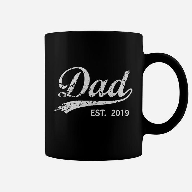 Mens Dad Est 2019 Vintage New Dad Coffee Mug