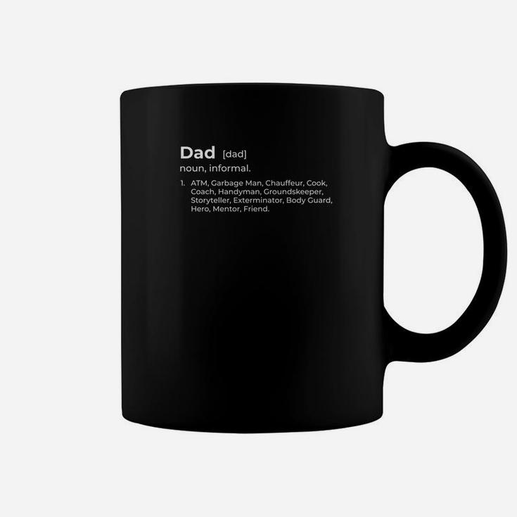 Mens Dad Noun Dictionary Atm Fathers Day Funny Premium Coffee Mug