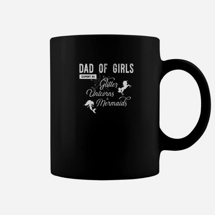 Mens Dad Of Girls Expert In Glitter Unicorns And Mermaids Shirt Coffee Mug