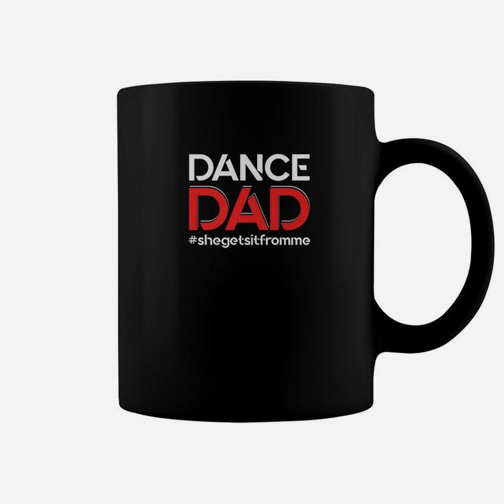 Mens Dance Dadshe Gets It From Mefunny Prop Dad Coffee Mug