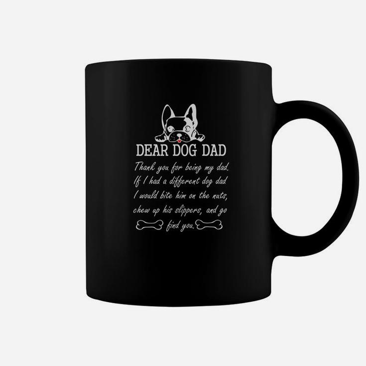 Mens Dear Dog Dad Thank You For Being My Dad Christmas Gift Premium Coffee Mug
