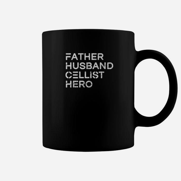 Mens Father Husband Cellist Hero Inspirational Father Coffee Mug