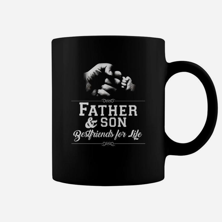 Mens Father Son Friends Fist Bump Tshirt Dad Father's Day Family Coffee Mug