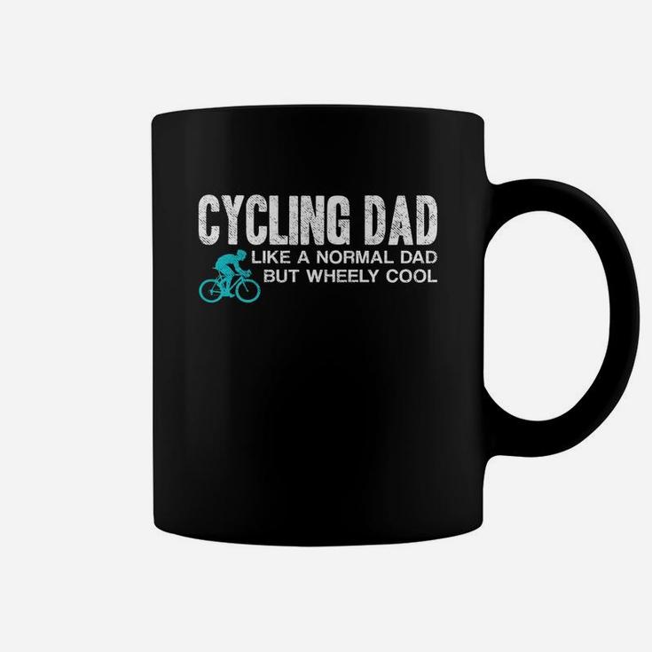 Mens Funny Cycling Dad Gift Wheely Cool Cyclist Biking T Shirt Coffee Mug