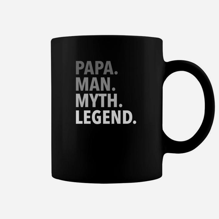 Mens Funny Fathers Day Gift For Dad Father Papa Man Myth Legend Premium Coffee Mug