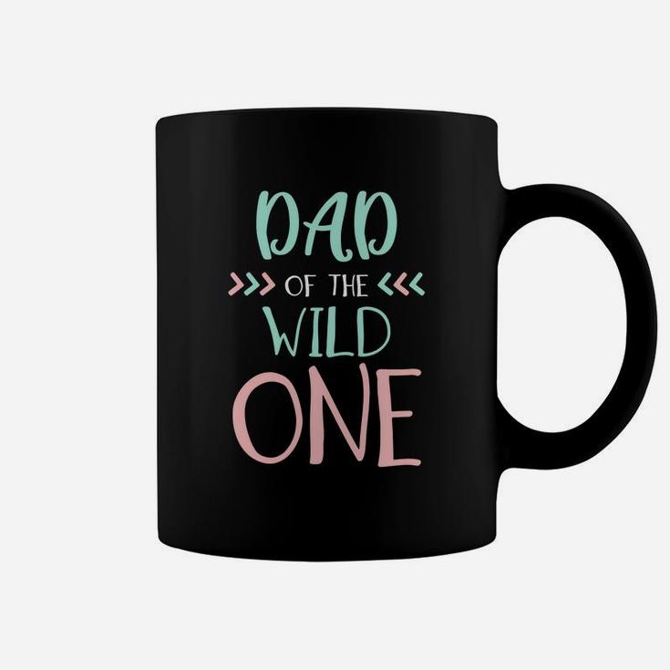 Mens Funny Shirt Cute Dad Of The Wild One Thing 1st Birth Coffee Mug