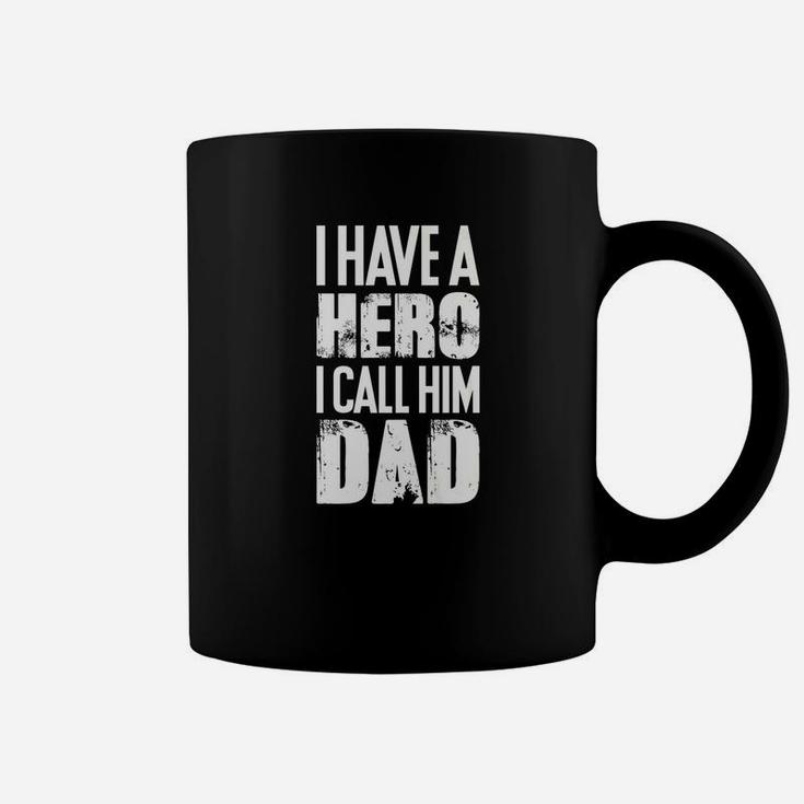 Mens Hero Dad Awesome And Funny Fathers Day Gift For Your Dad Premium Coffee Mug