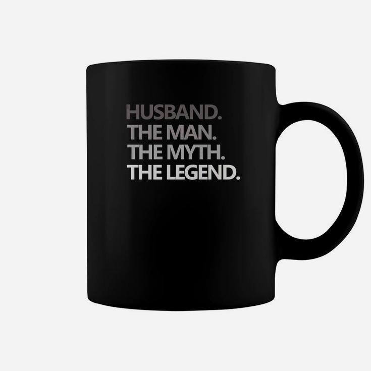 Mens Husband The Man Myth Legend Fathers Day Gift Dad Coffee Mug