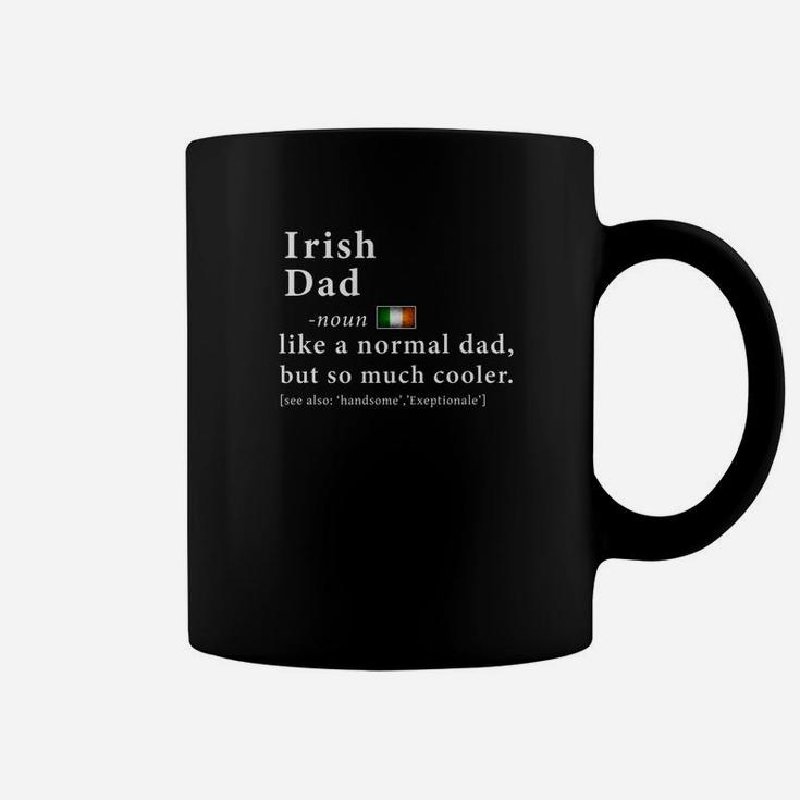 Mens Irish Dad Definition Fathers Day Gift Flag Coffee Mug