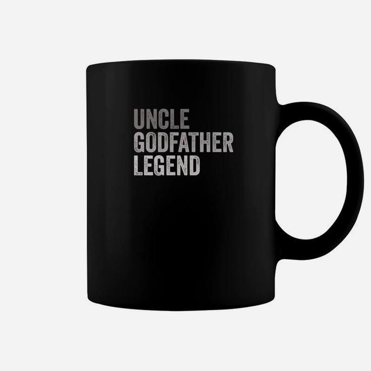 Mens Mens Uncle Godfather Legend Funny Gift For A Favorite Uncle Premium Coffee Mug