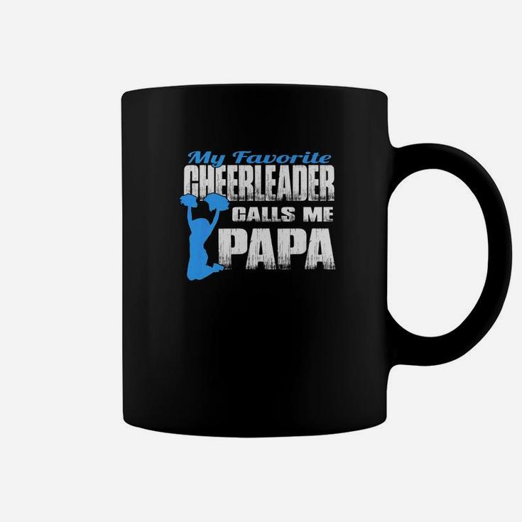 Mens My Favorite Cheerleader Calls Me Papa Cheer Papa Coffee Mug