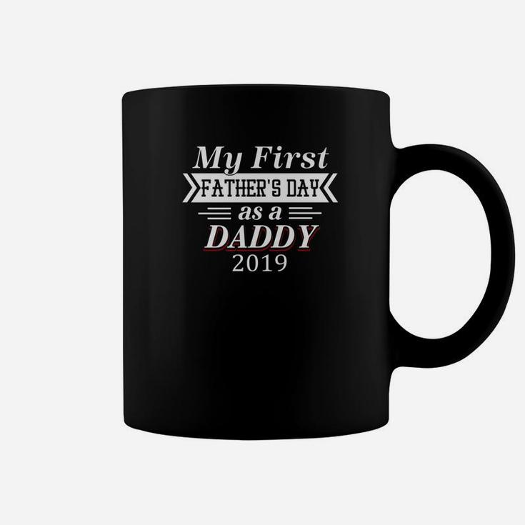 Mens My First Fathers Day As A Daddy For Fathers Day Premium Coffee Mug