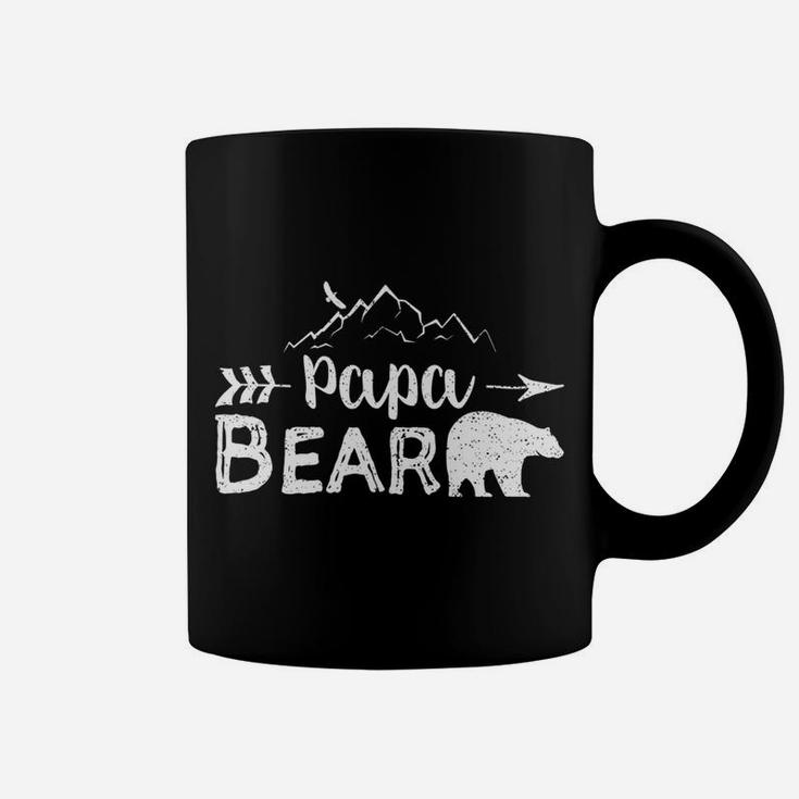 Mens Papa Bear Matching Family Mama Papa Bear Camping Gift Coffee Mug