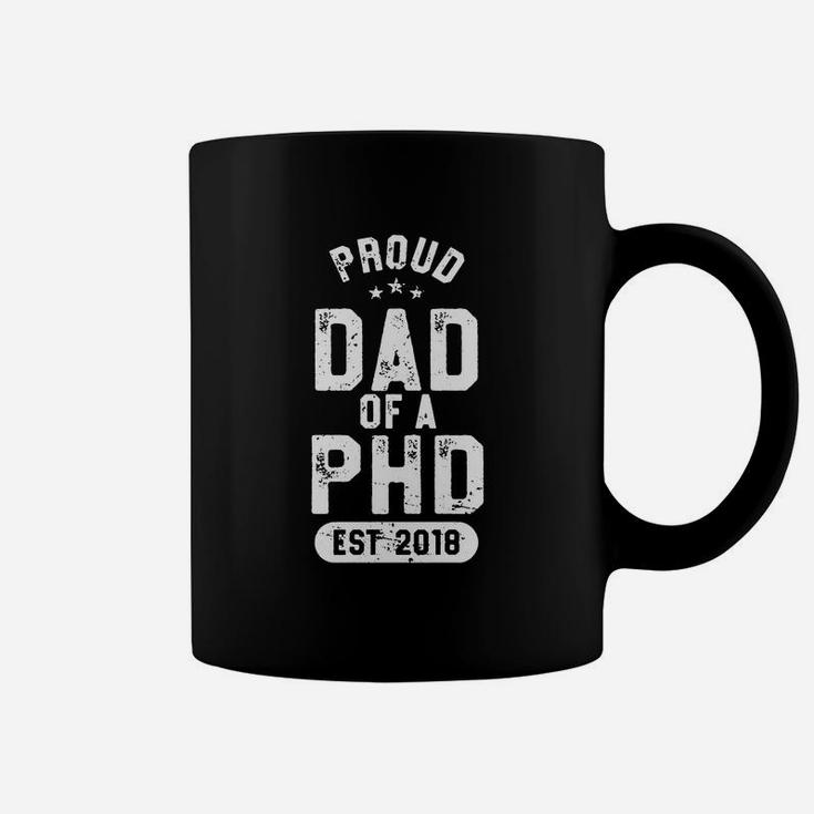 Mens Proud Dad Of Phd Shirt Doctor Medicine 2018 Graduate Senior Coffee Mug
