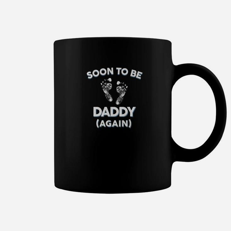 Mens Soon To Be Daddy Again Gift Dad New Baby Announcement Coffee Mug