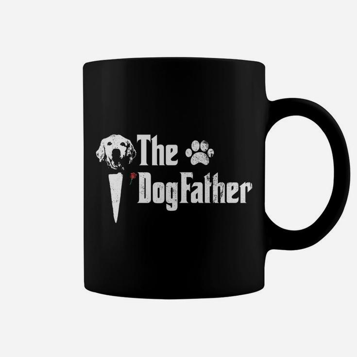 Mens The Dogfather Golden Retriever Dog Dad Tshirt Father's Day