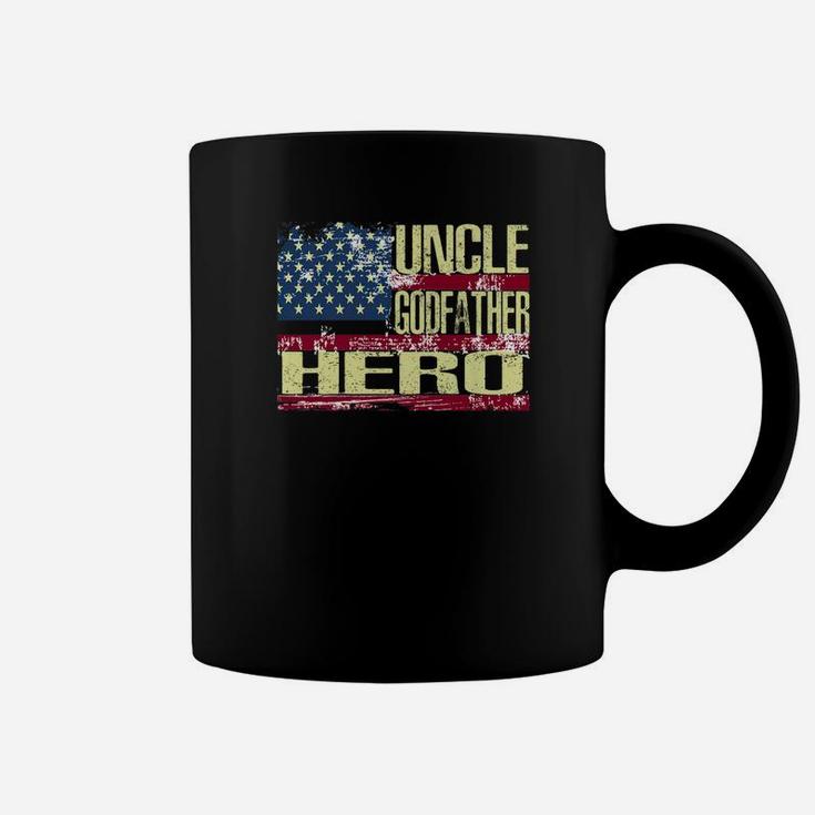 Mens Uncle Godfather Hero Family Gift Fathers Day Shirt Coffee Mug