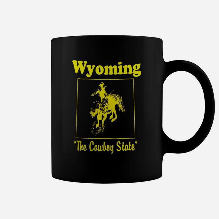 Mens Wyoming The Cowboy State Vintage Coffee Mug