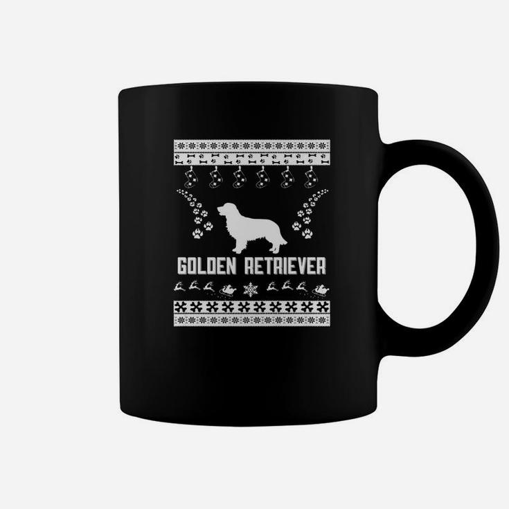 Merry Christmas Golden Retriever Coffee Mug