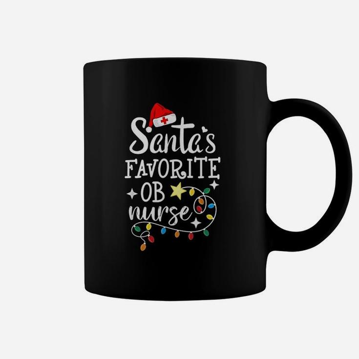 Merry Christmas Nurse Crew Rn Santas Favorite Ob Nurse Coffee Mug