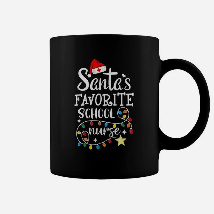 Merry Christmas Nurse Crew Rn Santa's Favorite School Nurse Coffee Mug