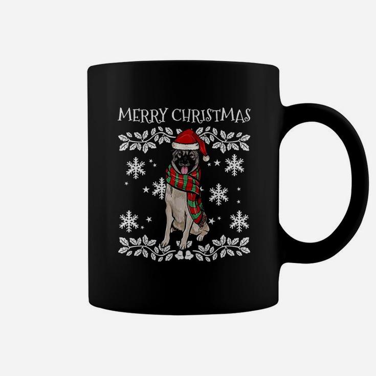 Merry Christmas Ornament Norwegian Elkhound Xmas Santa Coffee Mug