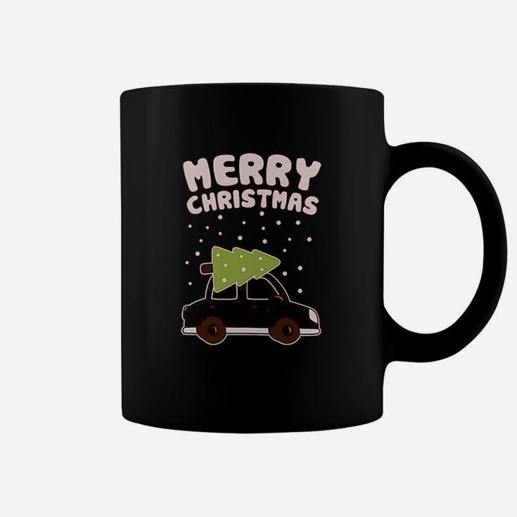 Merry Christmas Xmas Tree On Car Cute Xmas Coffee Mug