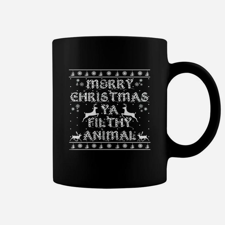 Merry Christmas Ya Filthy Animal Coffee Mug