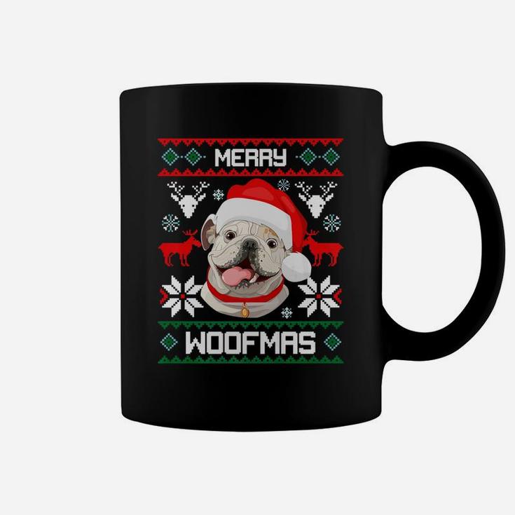 Merry Woofmas English Bulldog Christmas Dog Gift Coffee Mug