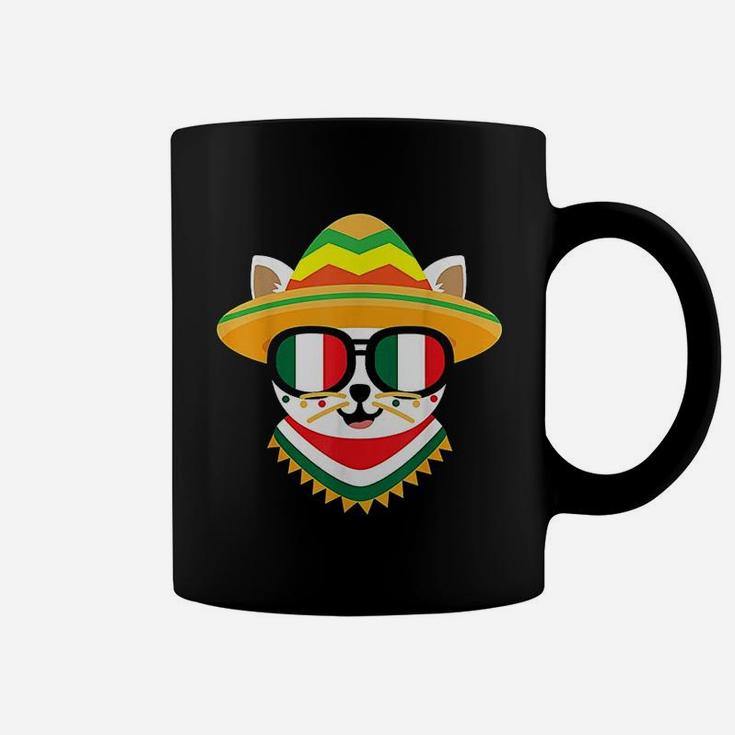 Mexican Cat Funny Taco Cinco De Mayo Cat Mom Coffee Mug