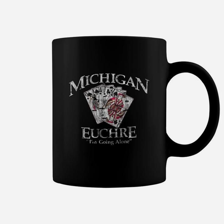 Michigan Euchre Cards Coffee Mug