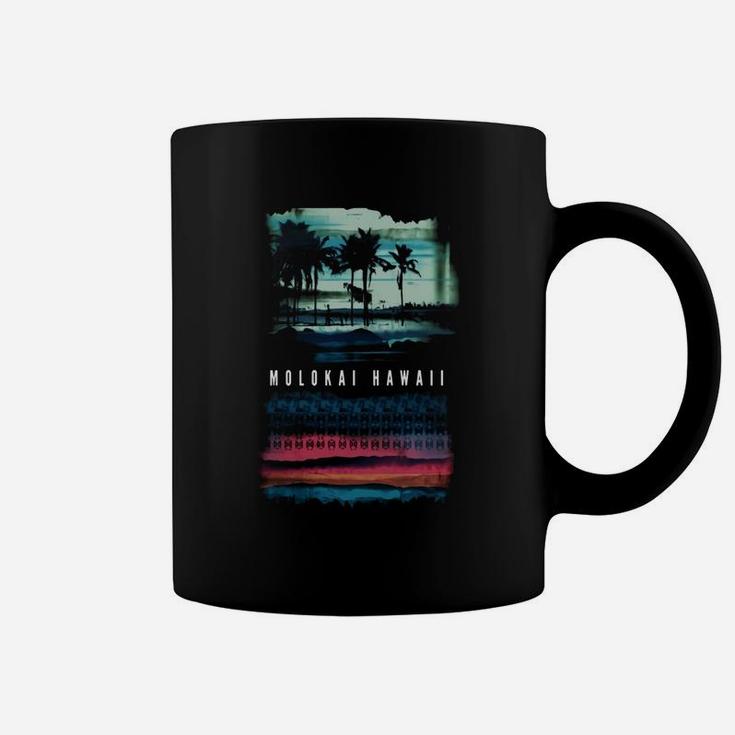 Molokai T Shirt Hawaii Sunset Vintage Apparel Clothing Kids Coffee Mug