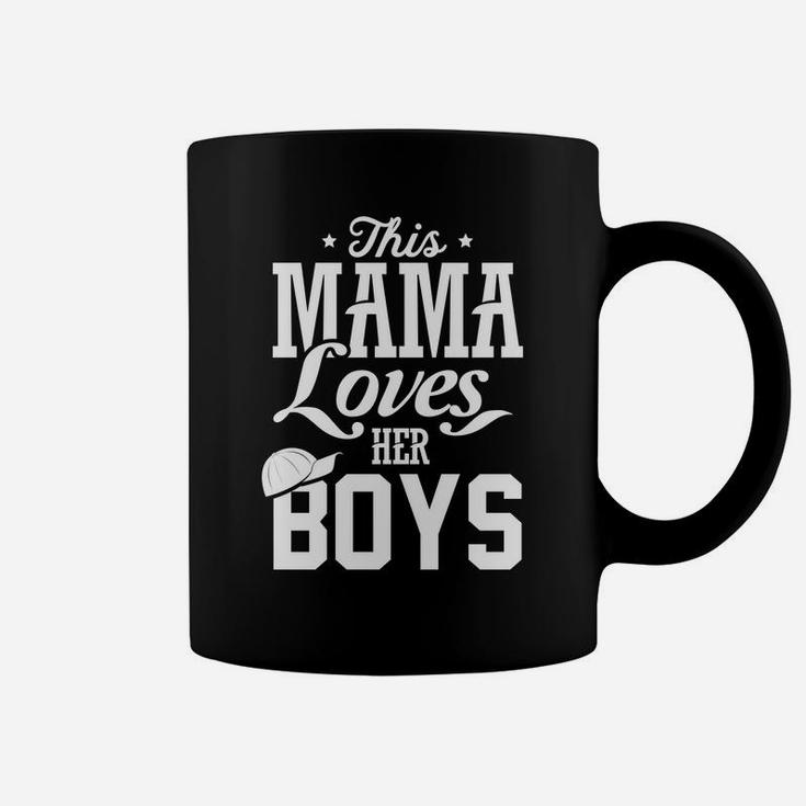 Mom Mama Love Mother Day Gift This Mama Loves Her Boy Coffee Mug