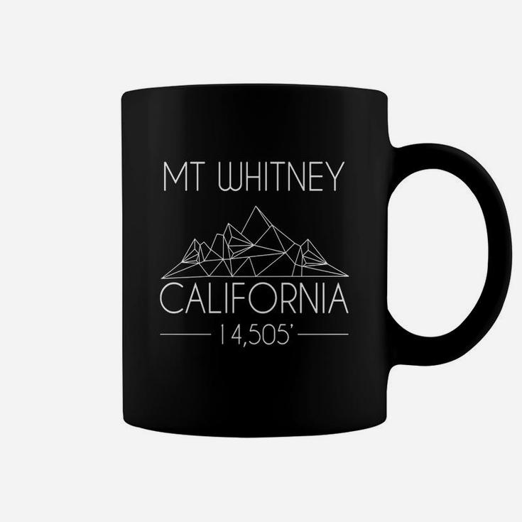 Mount Whitney California 14,505 Minimalist Outdoors T-shirt Coffee Mug