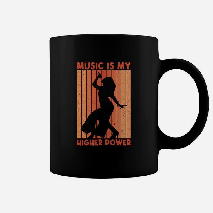 Music Quote Music Is My Higher Power Gift Idea Coffee Mug