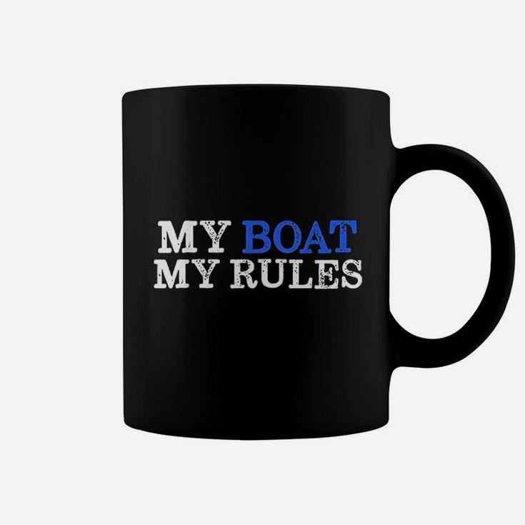 My Boat My Rules Design For Captains Sailors Boat Owners Coffee Mug