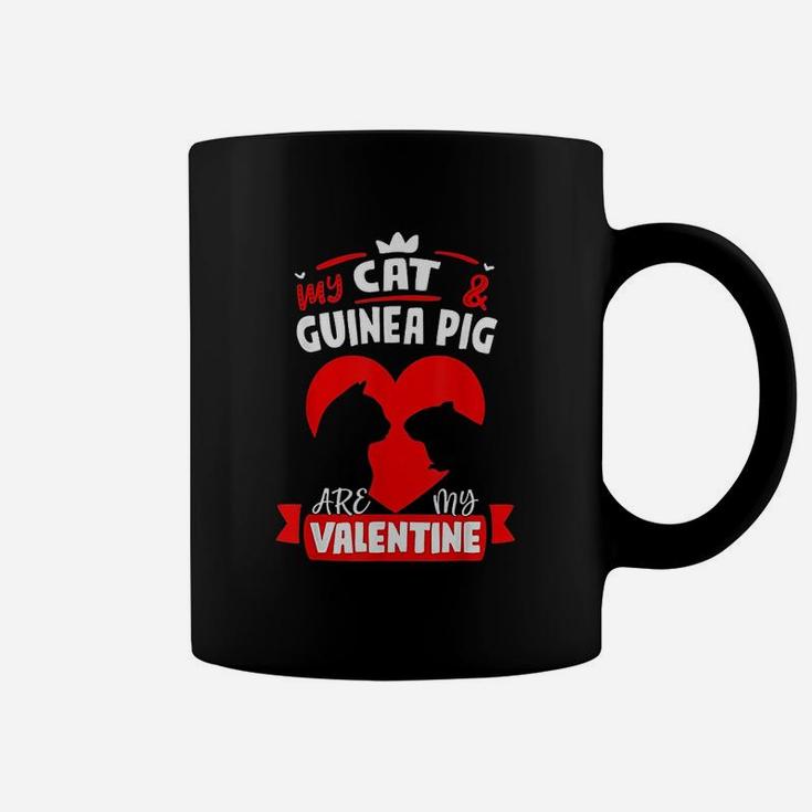 My Cat And Guinea Pig Are My Valentine Happy Valentines Day Coffee Mug